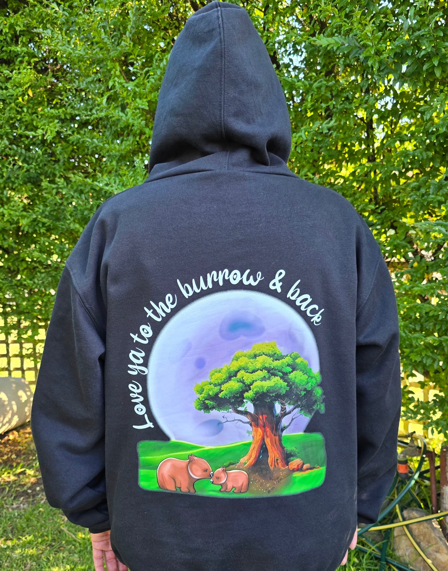 Unisex Long Sleeved "Love Ya To The Burrow & Back" Hoodie Jumper